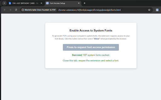 MovieScripter Docs Fountain to PDF screenshot 3