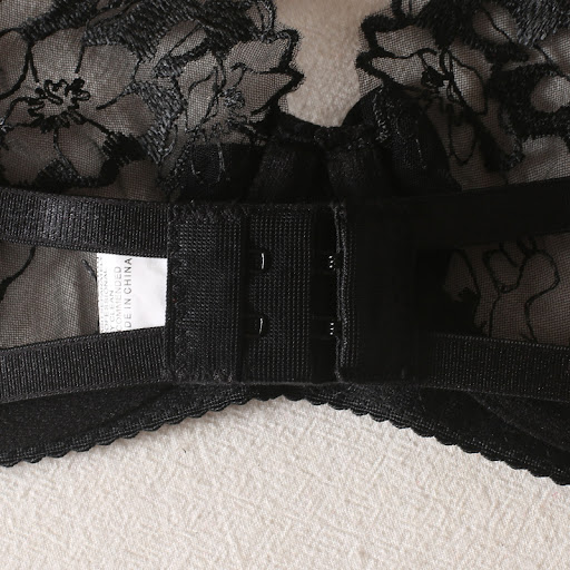 Title 10, Black Embroidered Garter Lace Sexy Womens Bra ...