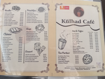 Kulhad Cafe menu 