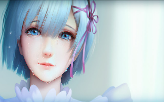 Re:zero: Beautiful Realistic Rem Art chrome extension