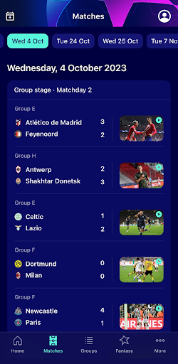 Screenshot Champions League Official