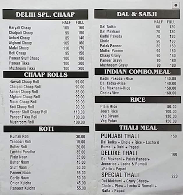 Shankar Bar And Restaurant menu 