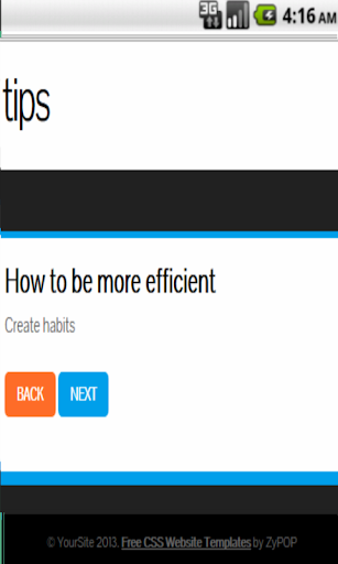 How to be more Efficient