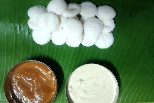 Button Idli With Chutney [18 Pieces, One Rupee Coin Size]