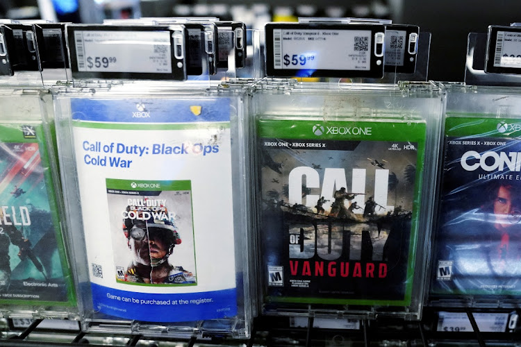 Activision games 'Call of Duty' in a store in New York, the US, January 18 2022. Picture: CARLO ALLEGRI/REUTERS