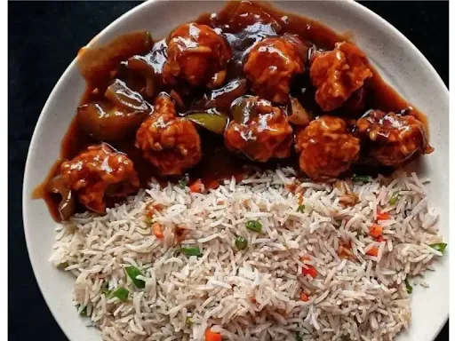 Chicken Hot Garlic Gravy + Fried Rice Combo