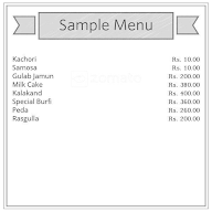 Aggarwal Sweet Corner menu 1