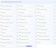 Rowthar Biriyani And Fast Food menu 1