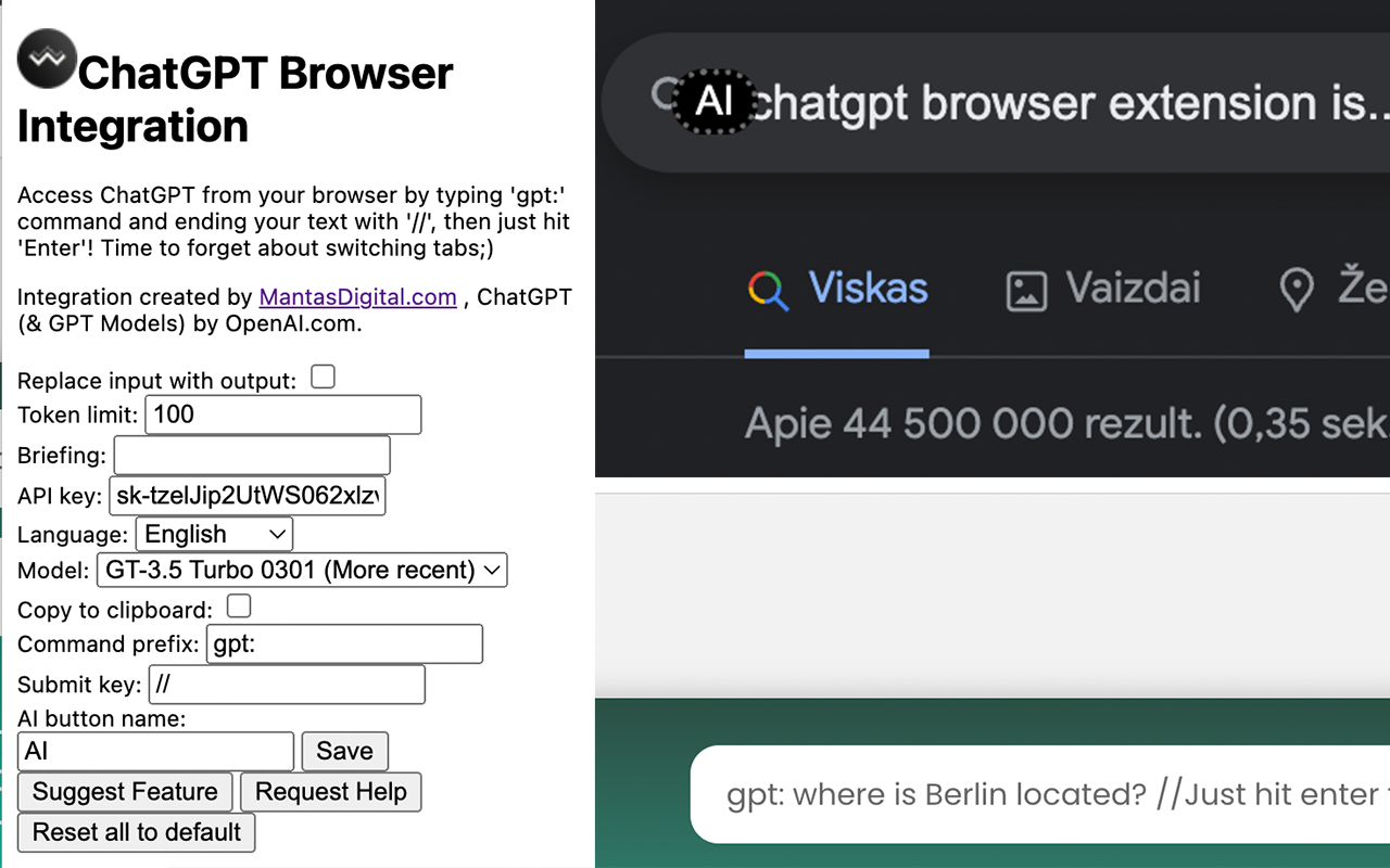 ChatGPT Browser Integration Preview image 0