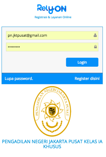 Layanan Online Pengadilan Negeri Jakarta Pusat