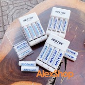 Bộ Pin Sạc Beston Aa/Aaa 3300/3000/1200/1300/1100Mah Pin Sạc Hoặc Kèm Sạc