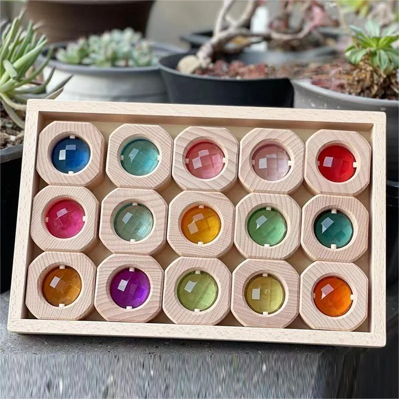 Title 5, Transparent Acrylic Building Blocks Childrens ...