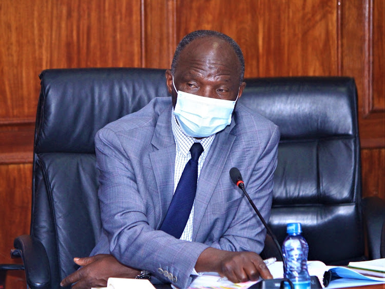 Energy PS Gordon Kihalangwa answers audit questions when he appeared before Public accounts committee in parliament on October.25th.2021/EZEKIEL AMING'A