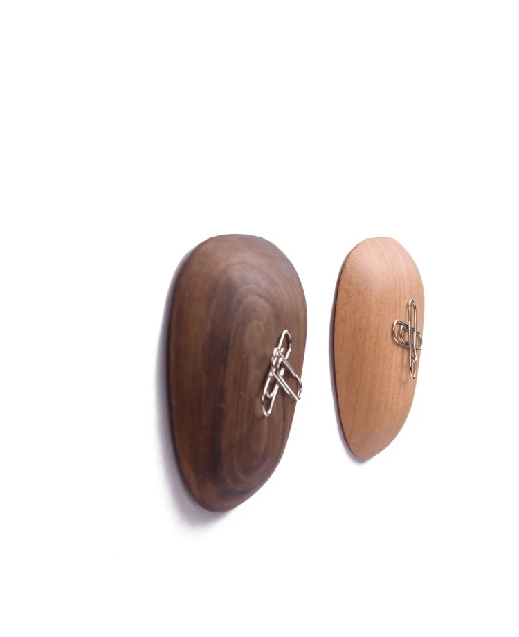 Walnut Wood Key Wall Sticker Hook – Stylish and functional key storage, easy to install, provides a durable and elegant 