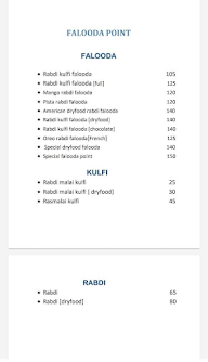 Falooda Point menu 1