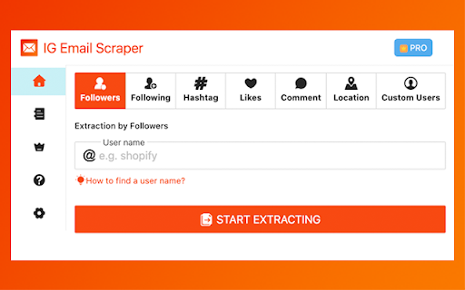 IG Email Scraper - Extractor for Instagram