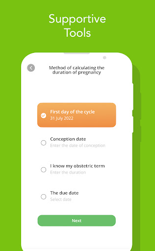 Screenshot Pregnancy Tracker and Baby