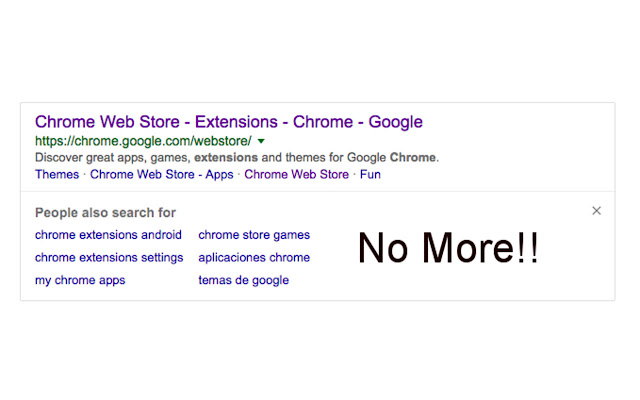 No Search For chrome extension