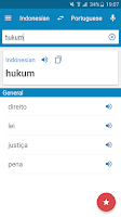 Indonesian-Portuguese Dictiona Screenshot