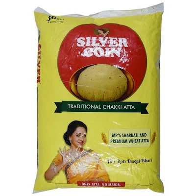 Silver Coin Traditional Chakki Atta - 5 kg