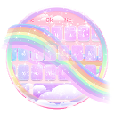 Herunterladen Glossy Galaxy Rainbow Keyboard Theme Installieren Sie Neueste APK Downloader