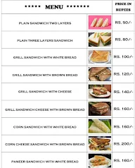 RK Sandwich Zone & Confectionary menu 1