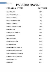 Paratha Haveli menu 1