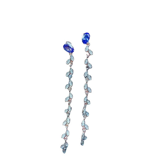 Title 2, Womens 925 Silver Stud Earrings with Natural T...
