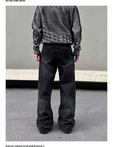 Title 16, Spring and Autumn mid-waist regular fit America...