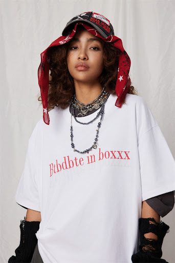 Title 16, T-shirt Casual con Stampa Lettere Maniche Corte...