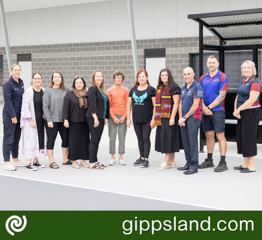 Friends, teammates and club representatives joined Liza's mum Carol at the newly constructed Western Park netball pavilion that will be named in Liza's honour