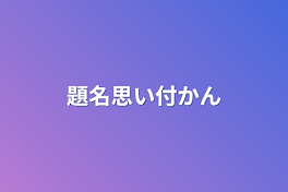 題名思い付かん