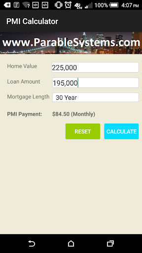 PMI Calculator