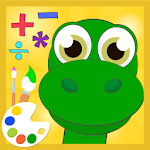 Dino math - free coloring game for kids Apk