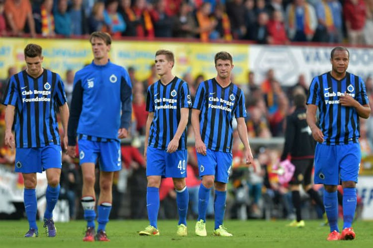 Première défaite du FC Bruges en championnat