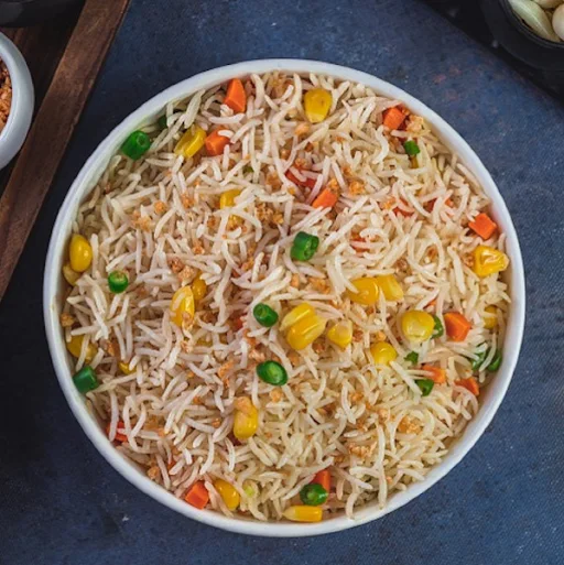 Coriander Burnt Garlic Veg Rice