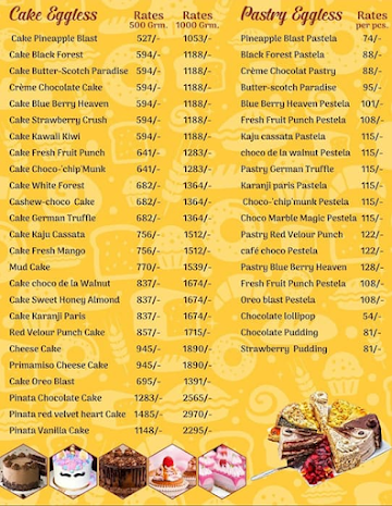 Sir Bond Bakery Cafe menu 