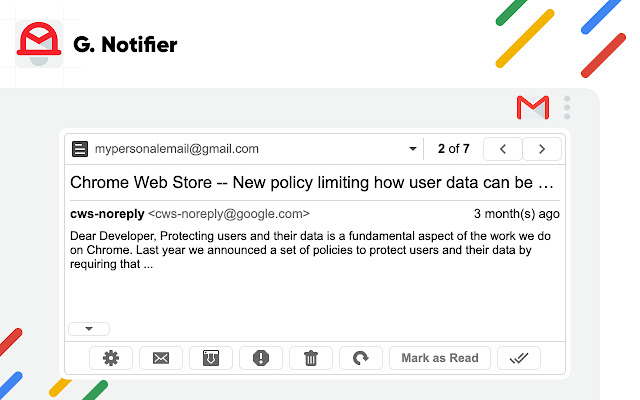 G. Notifier- gmail notification tool chrome extension