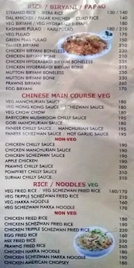 Chinaar menu 1