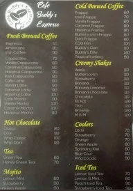 Cafe Buddy's Espresso menu 1