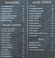 Gupta's Veg menu 1