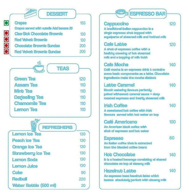 BLOW menu 