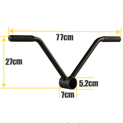 Title 5, One-Handed Rowing T-Grip V-Barrel Two-Handle Ba...
