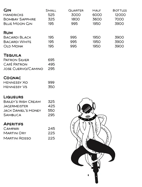 Tabula Beach Cafe menu 