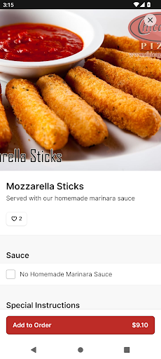 Screenshot Chicago's Pizza