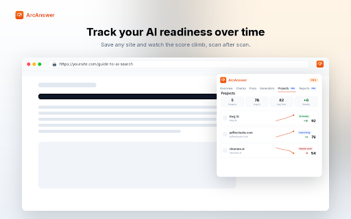 ArcAnswer - AI Search Readiness screenshot 4
