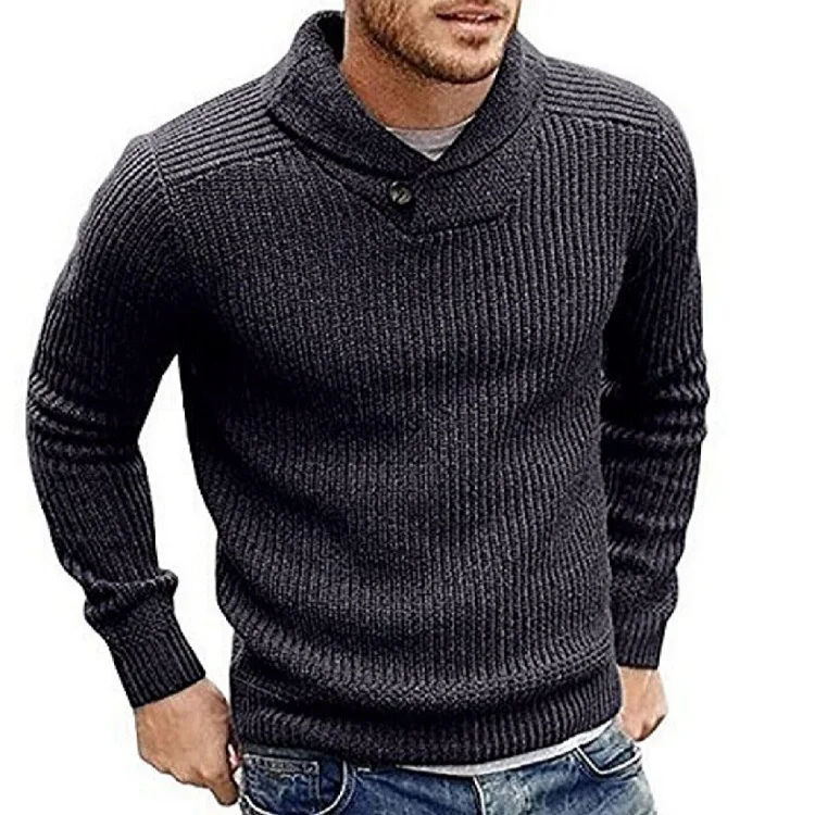 Solid color Pullover Sweater