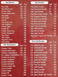 Spicy Dragon Chinese Restaurant menu 1
