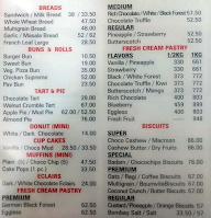 The Baker's Code menu 1