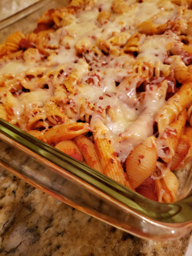 Easy pasta casserole.